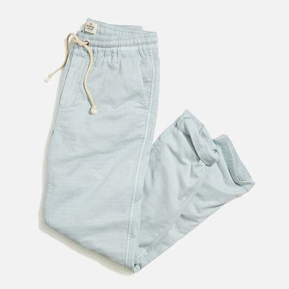 Saturday Stretch Beach Pant in Light Blue
